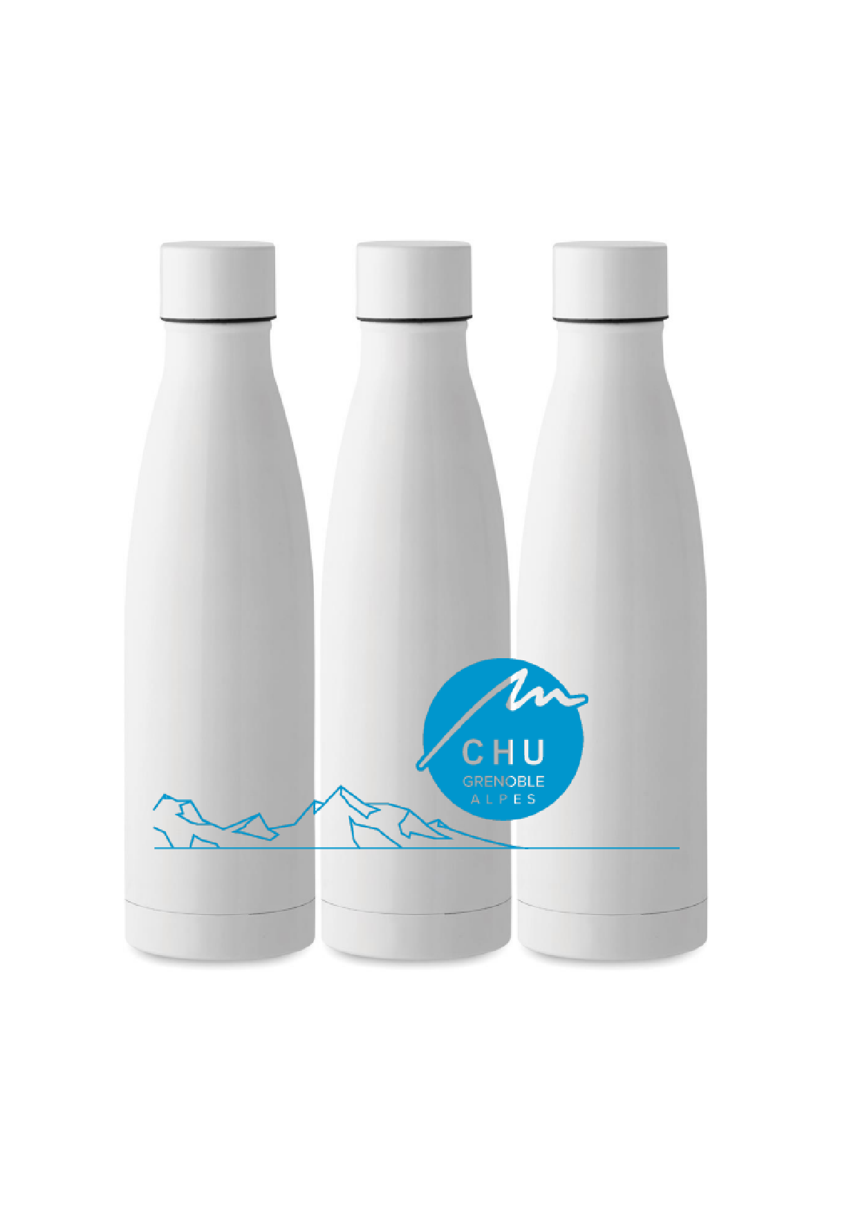 Bouteille iso Logo CHU montagne